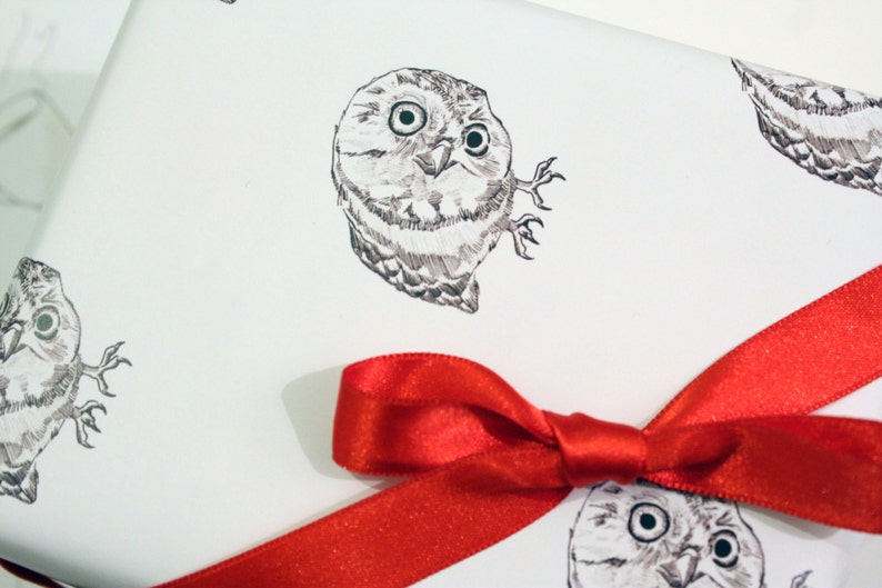 Printable Wrapping Paper Owl Wrap Instant Download Etsy Australia