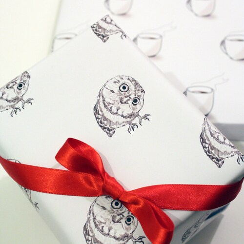 Printable Wrapping Paper Owl Wrap Instant Download - Etsy