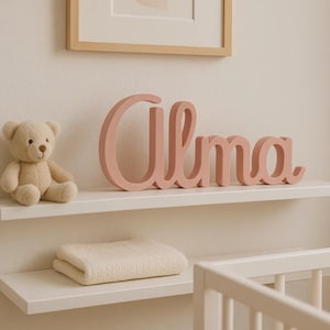 Nombre Decorativo Personalizado, Elige el Tipo de Letra y  Color | Decoración Habitación Infantil | Sobremesa o Colgar Bautizos y Comuniones