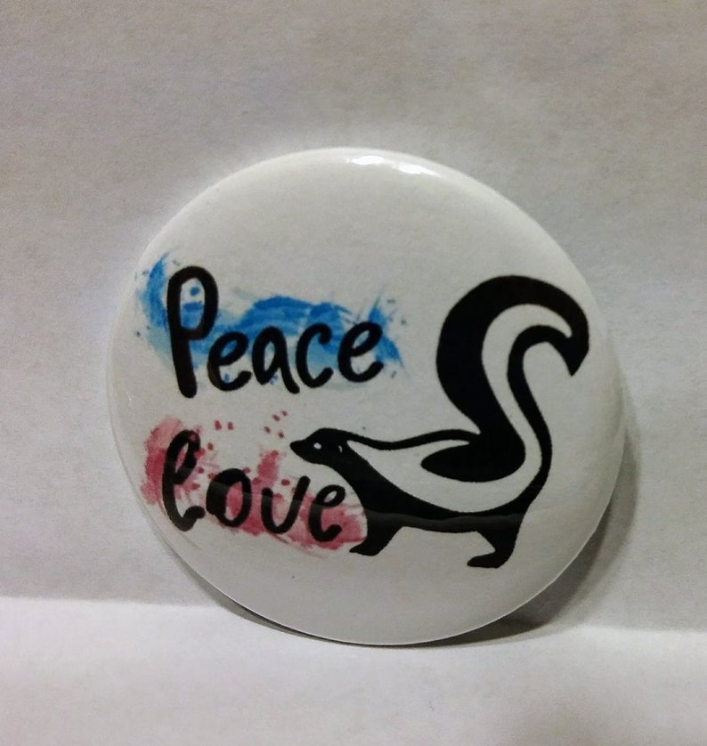 Skunk Button Skunk Rescue Skunk Gift Skunk Lover Pin - Etsy