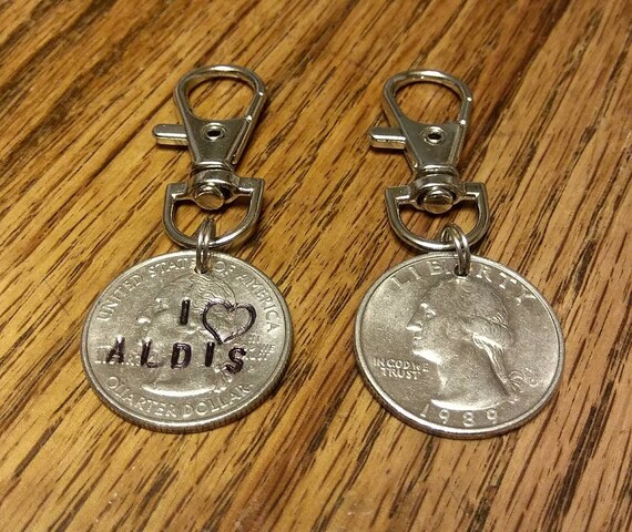 Aldi Quarter Keychain 2024 favors