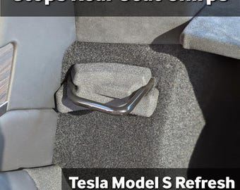 Tesla Model S Rear Seat Squeak Fix (2021+) – Latch Noise Dampers, Rattle & Chirp Reduction, Set of 2