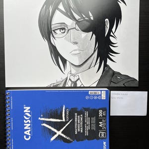 PRINT Of Handmade Anime Art, Attack on Titan Fanart, Hange Zoe Drawing - Gift For Anime Lover, AOT Poster