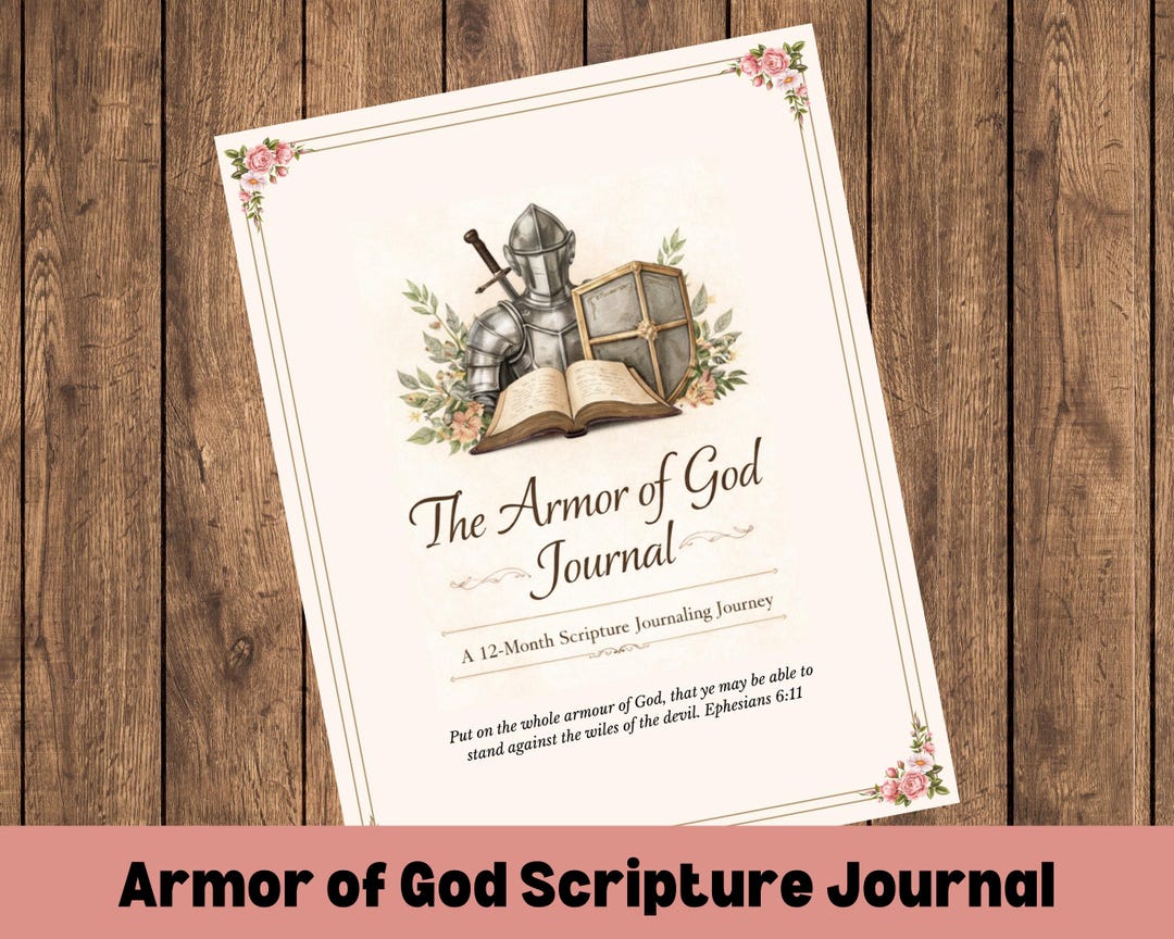 Armor of God Scripture Journal, Ephesians 6 Bible Study & Prayer ...