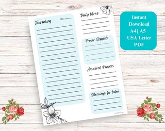 Scripture Journaling Guide: Prayer, Gratitude, and Faith (PDF)