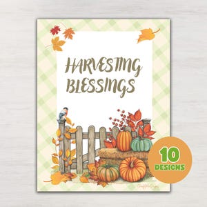 Fall Autumn Printable Wall Decor | Cozy Seasonal Art Print | Thanksgiving Home Décor | Rustic Autumn Leaves Wall Art | Seasonal Wall Art