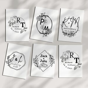 Bundle Svg mariage, mariage monogramme Svg, Svg des mariés, enregistrez le fichier Svg Date pour Cricut, téléchargement immédiat