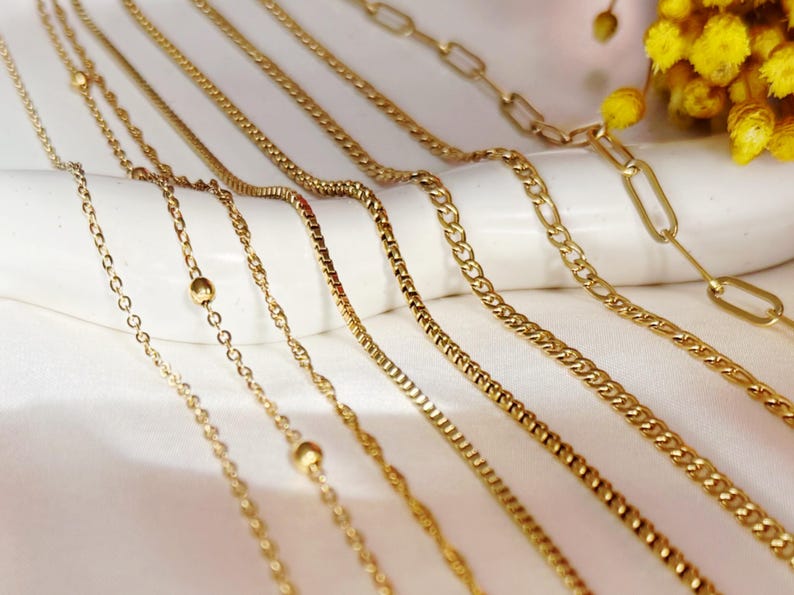 Spiral Necklace : 18K Gold PVD Plated,Hypoallergenic,Boho Jewelry,Water-resistant finish,Handmade image 8