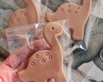 Fondantkoekjes, feestgunsten met dinosaurussenthema, gepersonaliseerde koekjes, verjaardagskoekjes