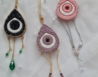 Rearview mirror Nazar boncuk Evil Eye pendant car resin epoxy resin gift