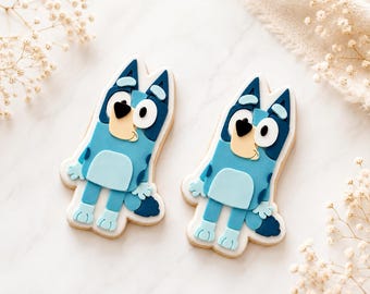 Fondantkekse Bluey Cookies Gastgeschenke Personalisiert Plätzchen Happy Birthday Geburtstag