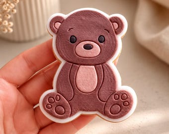Fondantkekse Teddy Bär Waldtiere Cookies Gastgeschenke Geburtstag Plätzchen Happy Birthday Babyparty