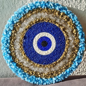Evil Eye Wall Picture Nazar Boncuk Handmade Ramadan Eid Gift Resin Epoxy Resin