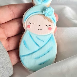 Fondant Kekse Babyparty Babyshower Cookies Boy or Girl Gastgeschenke Personalisiert Plätzchen
