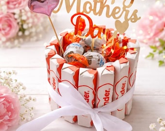 Pastel pequeño de regalo, regalo sorpresa para el Día de la Madre, dulces