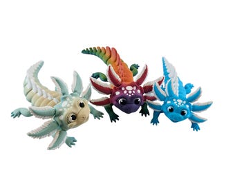 Juguete antiestrés Axolotl - Adorno de escritorio - Varios colores