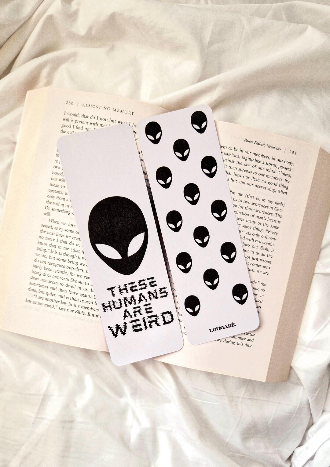 These Humans Are Weird Alien Bookmark | Sci-fi Reader Gift | Alien Book ...