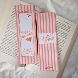 Team Jeremiah Bookmark | The Summer I Turned Pretty Inspired | Jeremiah and Belly