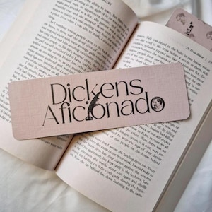 Segnalibro di Charles Dickens / Regalo letterario per gli amanti dei libri / Regalo per i lettori di classici /