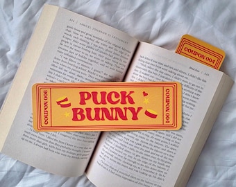 Puck Bunny Bookmark | Hockey Romance, Off Campus Inspired, Boy Hot Quote