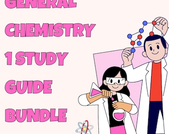 Bundel met studiegids algemene scheikunde 1