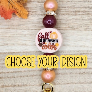 AUTUMN/FALL Beaded Kindle Strap| Interchangeable E-Reader| Silicone Focal Bead| Reading| Books| Booktrovert| One More Chapter| Book Lover