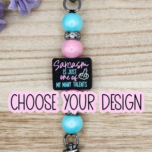 KINDLE/E-READER STRAP-Beaded Interchangeable Strap - Sassy/Sweary/Funny