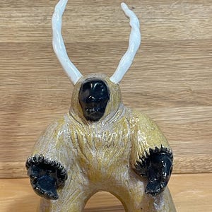 Krampus figure ceramic art