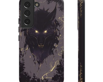 Werewolf Phone Case Design, Tough Protective Cover, Wolf Lover Gift, Halloween Accessory, Hard Shell Case