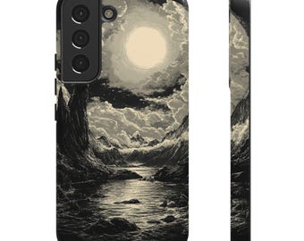 Lithograph Landscape Phone Case: Durable Protective Cover