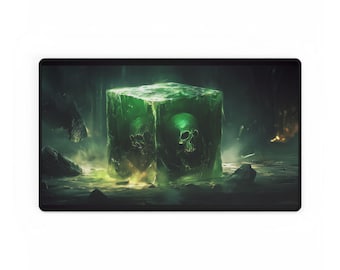 Gelatinous Cube Desk Mat - D&D Gaming Table Cover, Roleplaying Game Accessories, Mouse Pad, Dungeon Master Gift, Gaming Desk Pad