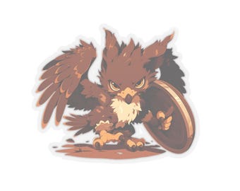 Försvarande Griffin-klistermärke: Mytisk varelse fanart, laptopdekal