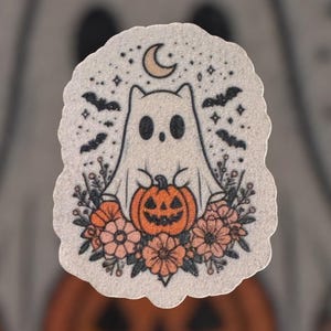 Ghost kitty sticker