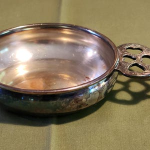 Vintage PORRINGER BOWL, Stamped Gregg Silver Co. With Scrolled ...