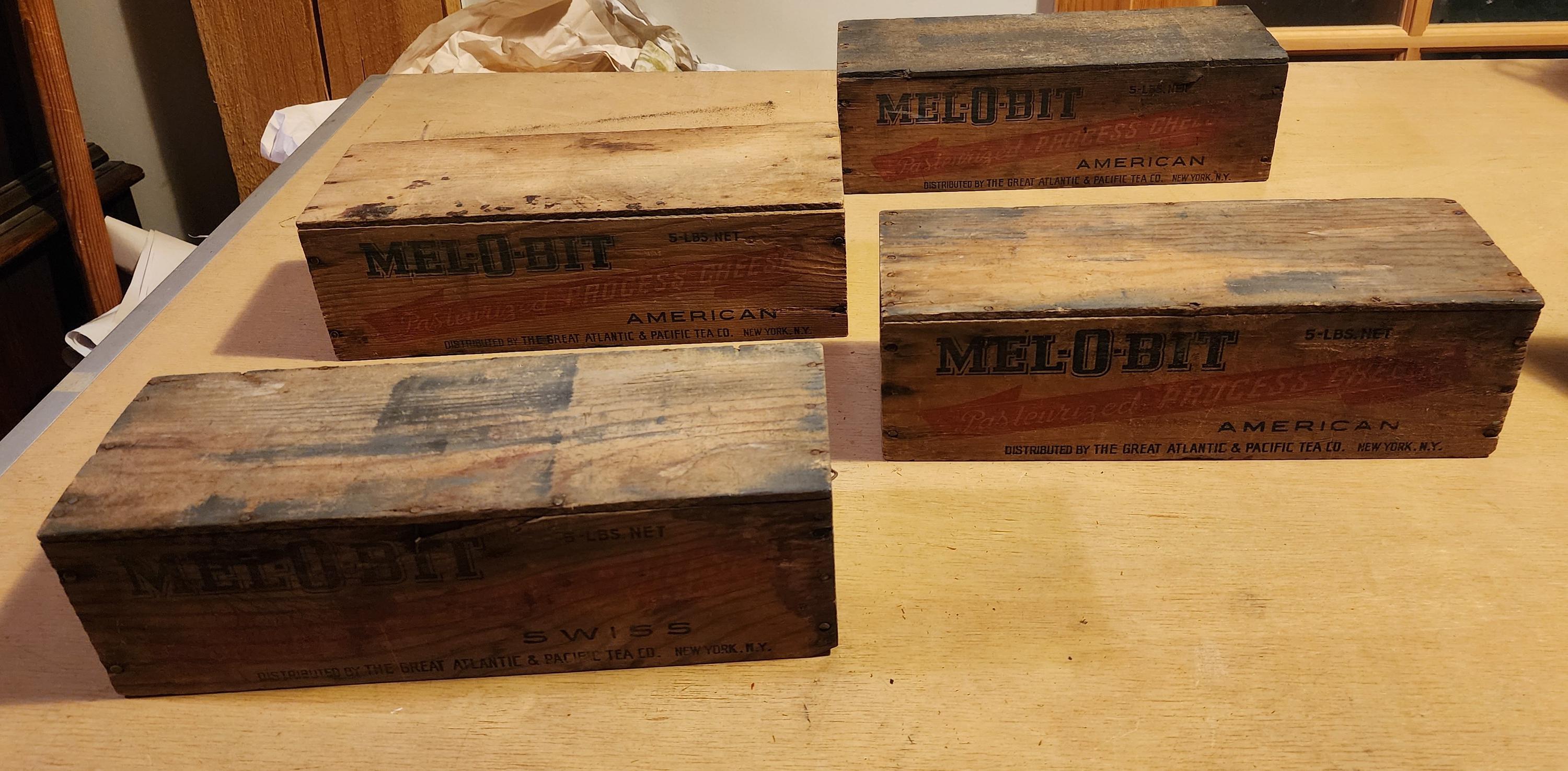 Vintage Mel-o-bit Wood Cheese Box - Etsy