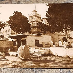 Lote de cartões postais de viagem vintage da Europa, Oriente Médio e África para artesanato/coleção. Década de 1930 - 1970