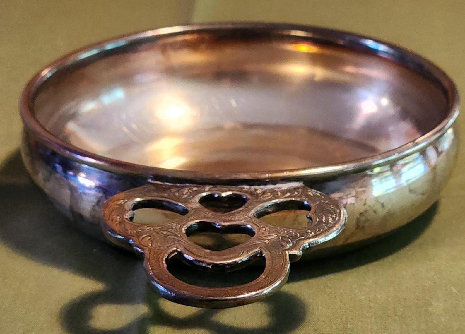 Vintage PORRINGER BOWL, Stamped Gregg Silver Co. With Scrolled ...