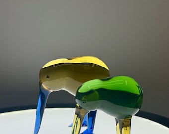 Crystal Glass Kiwi Bird Set