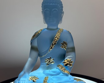 Blue/Gold Buddha Statue from Thailand