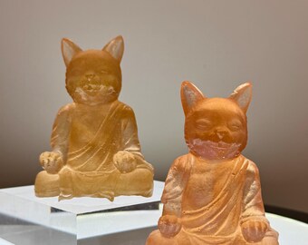 Boeddhabeeldje kleine kat (2 x 2 inch)