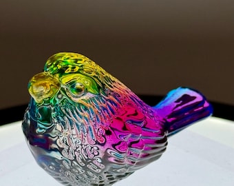 Crystal Glass “Bird” (X-Small/Multi-Colored)