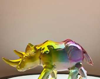 Crystal Glass “Kitschy Rhino”