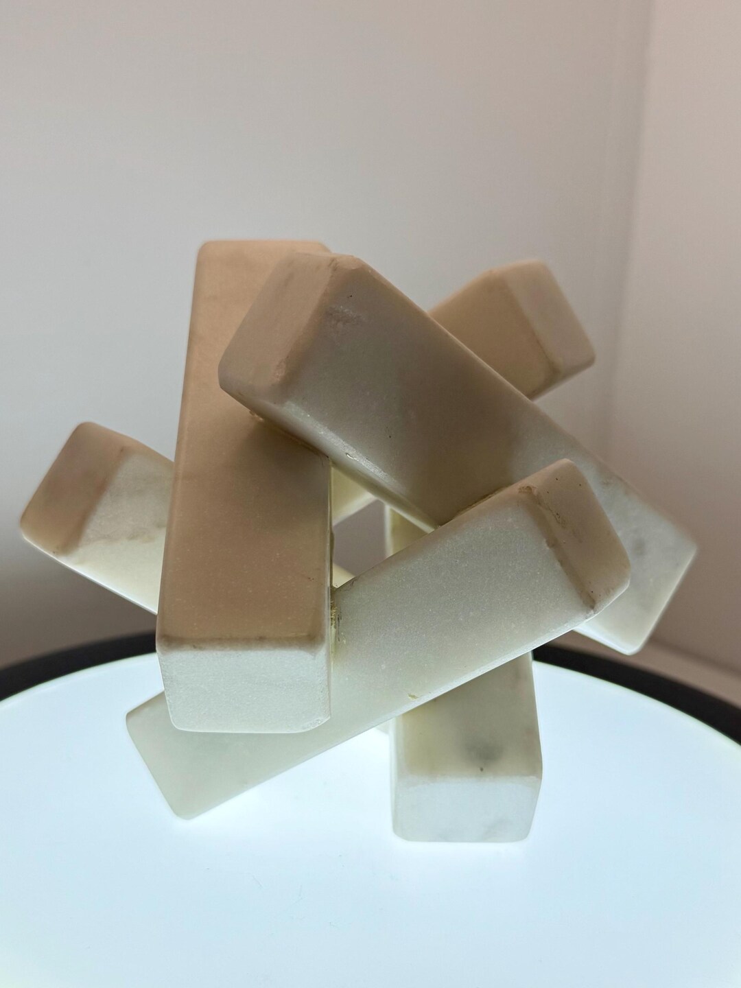 White Marble Geometric Object (4 Inch) - Etsy