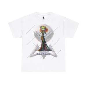 Personalize Gala Bound by Mischievous Aliens. Unisex Heavy Cotton Tee.