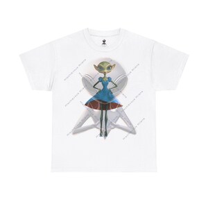 Galactic Elegance by Mischievous Aliens. Unisex Heavy Cotton Tee.