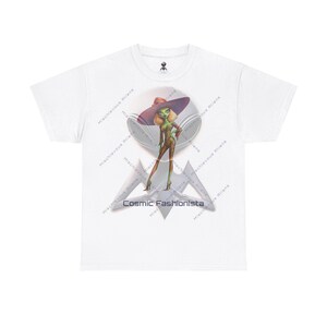 Personalize Otherworldly Fashionista by Mischievous Aliens. Unisex Heavy Cotton Tee.