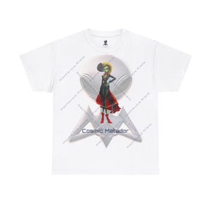 Personalized Alien Matador by Mischievous Aliens. Unisex Heavy Cotton Tee.