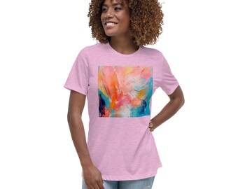 Colorful ART print t shirt Women's Relaxed T-Shirt