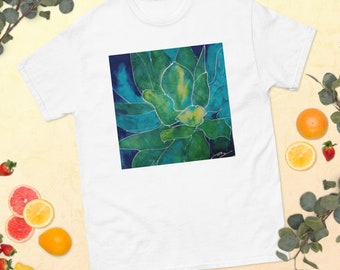 ART print t shirtCactus T shirt modern blue agave printed t-shirt desert tee original print top