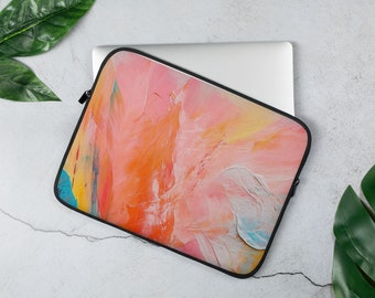 Back to school | Abstract Laptop Sleeve gift student pastel abstract thank you gift